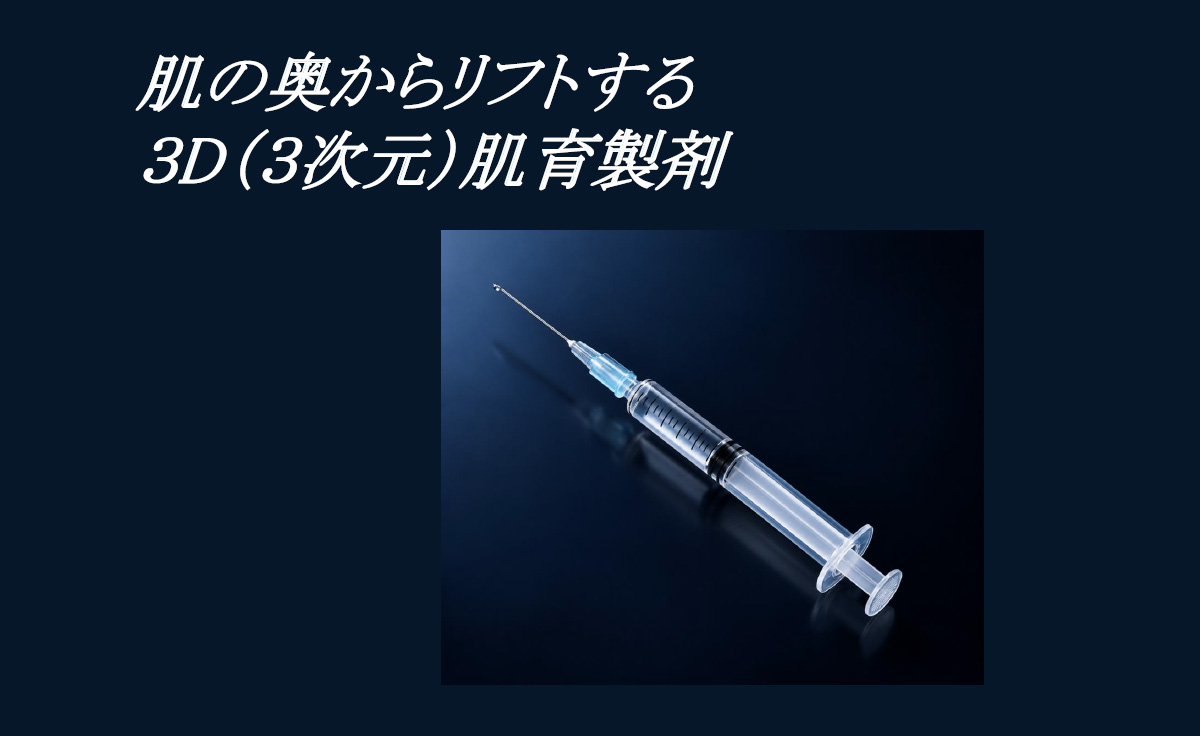 肌の奥からリフトする3D（3次元）肌育製剤