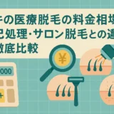 ワキの医療脱毛の料金相場と自己処理・サロン脱毛との違いを徹底比較